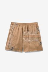 Men/Women Socks & Accessories | FILA 2Pac Bandana Print Boxer 227 TOBACCO BROWN / WHITE