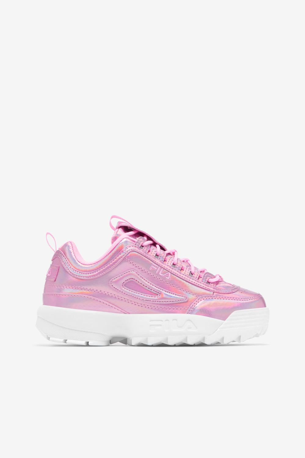 Women Disruptor 2 | FILA Women's Disruptor 2 Premium Iridescent Snake 668 COTTON CANDY / WHITE / COTTON CANDY