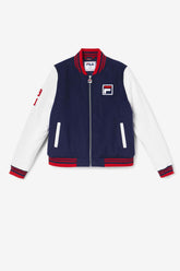 Women Jackets & Outerwear | FILA Dixon Varsity Jacket 410 FILA NAVY / WHITE / FILA RED