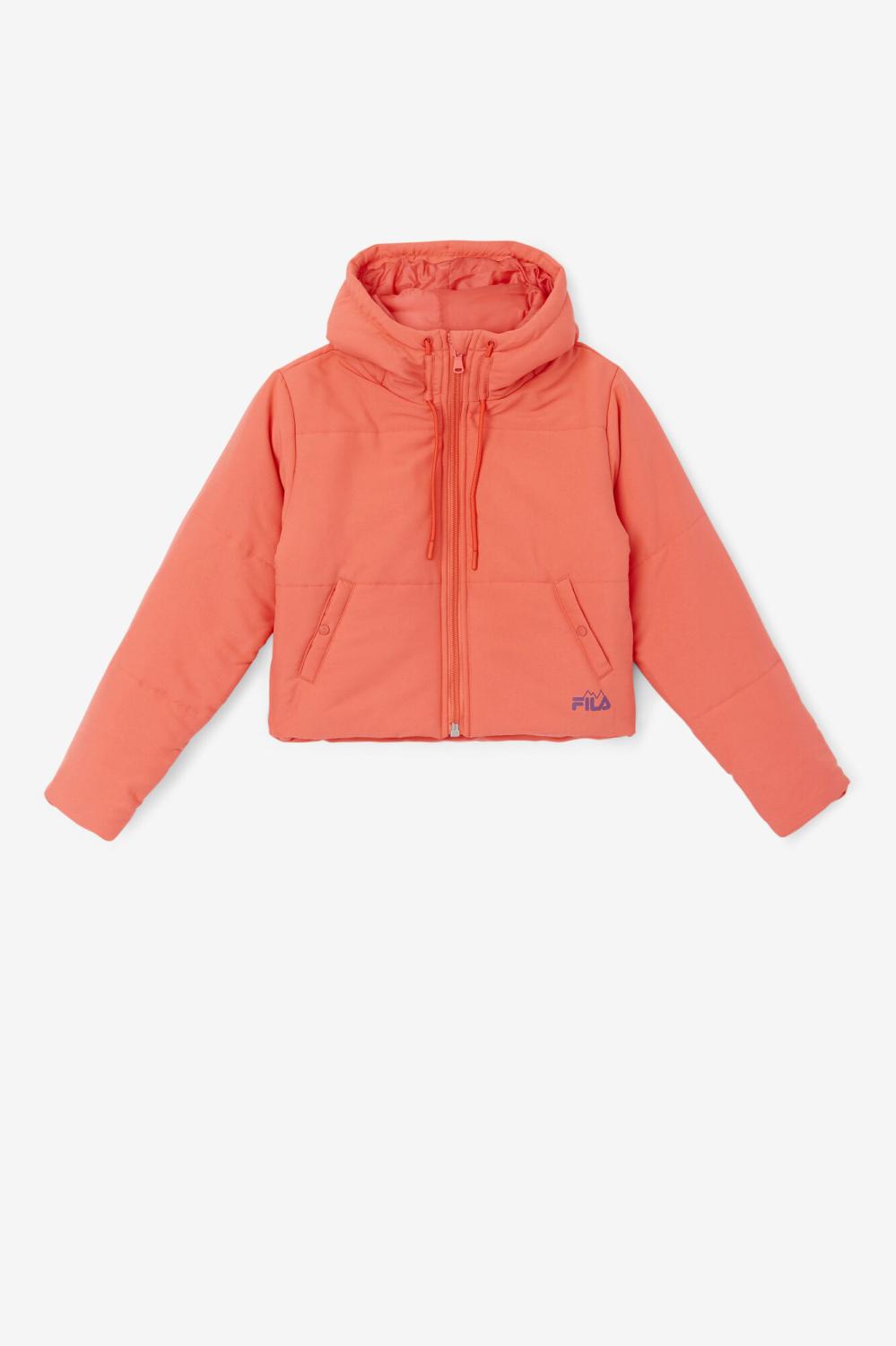 Women Jackets & Outerwear | FILA Eden Puffer Jacket 954 CAYENNE / PICKLED BEET