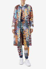 Women Jackets & Outerwear | FILA Joanna Allover Print Coat 933 MOONLIT OCEAN / RADIAN YELLOW / WHITE PRINT