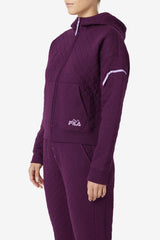 Women Jackets & Outerwear | FILA Leilani Quilted Jacket 522 PICKLED BEET / CROCUS PETAL