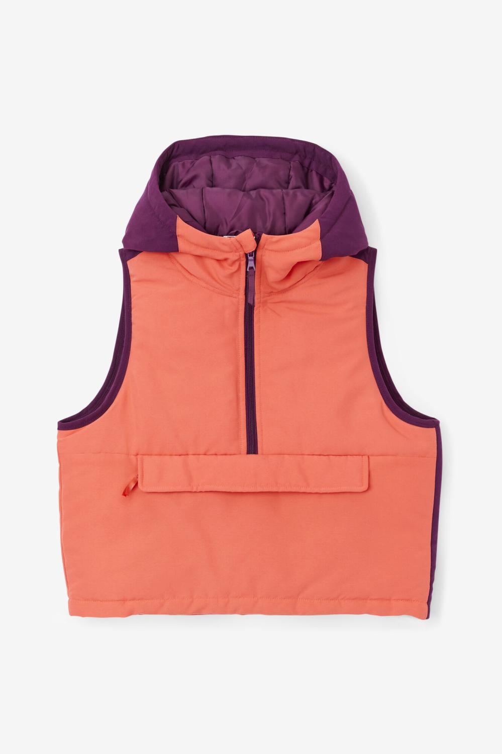 Women Jackets & Outerwear | FILA Nevaeh Half Zip Vest 954 CAYENNE / PICKLED BEET