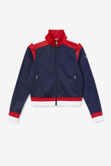 Women Jackets & Outerwear | FILA Sandy Track Jacket 410 FILA NAVY / FILA RED / WHITE