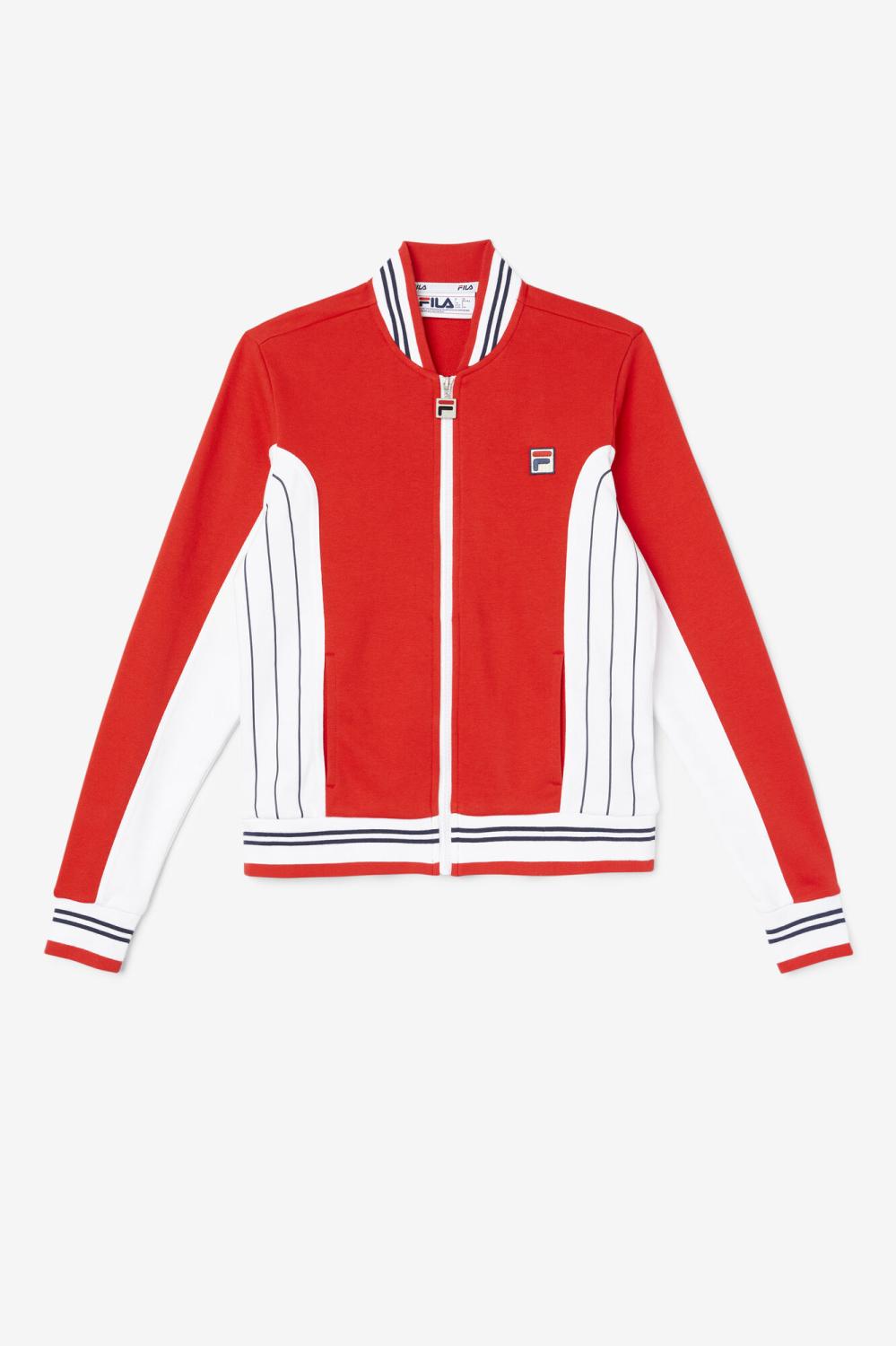Women Jackets & Outerwear | FILA Settanta II Jacket 622 RED / WHITE / FILA NAVY