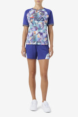 Women Shorts & Pants | FILA Oeakleigh Shorts 437 ORIENT BLUE / ETHER / WHITE