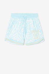 Women Shorts & Pants | FILA Quincy Basketball Short 443 CRYSTAL BLUE / WHITE PRINT