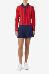 Women Skirts | FILA Amy Pleated Skirt 410 FILA NAVY
