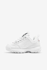 Women Sneakers | FILA Women's Disruptor 2 Premium 125 WHITE / NAVY / RED