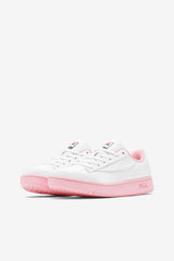 Women Sneakers | FILA Women's Original Tennis Lux X Barneys 119 WHITE / CORAL BLUSH / BLACK
