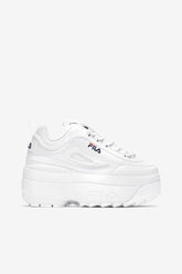 Women Sneakers & Lifestyle | FILA Women's Disruptor 2 Wedge Patent 125 WHITE / FILA NAVY / FILA RED