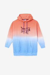 Women Sweatshirts & Hoodies | FILA Destiny Oversized Hoodie 880 CADMIUM ORANGE / CHARISMA / CAYENNE