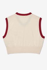 Women Sweatshirts & Hoodies | FILA Heritage Crop Sweater Vest 120 CREAM