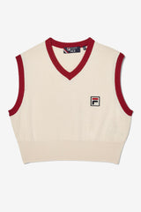 Women Sweatshirts & Hoodies | FILA Heritage Crop Sweater Vest 120 CREAM
