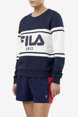 Women Sweatshirts & Hoodies | FILA Jayla Crew 410 FILA NAVY