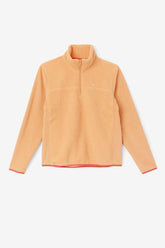 Women Sweatshirts & Hoodies | FILA Meadow Quarter Zip Pullover 880 CADMIUM ORANGE / CAYENNE