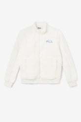 Women Sweatsuits & Tracksuits | FILA Freyja Sherpa Jacket 172 EGRET / JACARANDA / DEEP LAKE