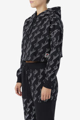 Women Sweatsuits & Tracksuits | FILA Gianna Hoodie 001 BLACK / GARDENIA