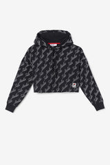 Women Sweatsuits & Tracksuits | FILA Gianna Hoodie 001 BLACK / GARDENIA