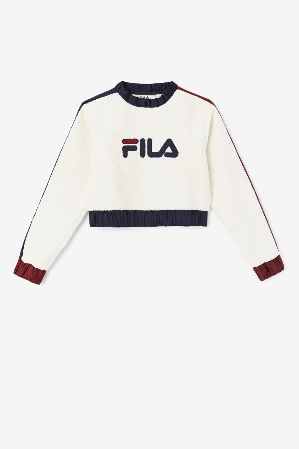 Women Sweatsuits & Tracksuits | FILA Tabitha Crewneck 300 TOFU / PEACOAT / TAWNY PORT