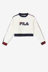 Women Sweatsuits & Tracksuits | FILA Tabitha Crewneck 300 TOFU / PEACOAT / TAWNY PORT