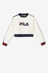 Women Sweatsuits & Tracksuits | FILA Tabitha Crewneck 300 TOFU / PEACOAT / TAWNY PORT