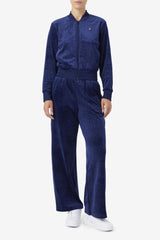 Women Sweatsuits & Tracksuits | FILA Zenaida Velour Track Jacket 410 FILA NAVY