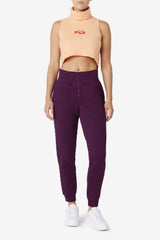 Women Tops & T-Shirts | FILA Eliana Cropped Neck Warmer 880 CADMIUM ORANGE / CAYENNE