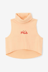 Women Tops & T-Shirts | FILA Eliana Cropped Neck Warmer 880 CADMIUM ORANGE / CAYENNE