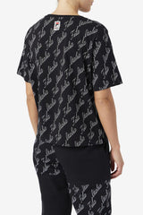 Women Tops & T-Shirts | FILA Elizabeth Tee 001 BLACK / GARDENIA
