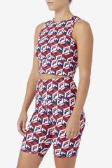 Women Tops & T-Shirts | FILA Emmaline Tank 622 FILA RED / FILA NAVY / WHITE