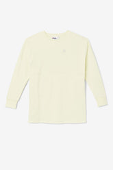 Women Tops & T-Shirts | FILA Janet Oversized Long Sleeve Tee 742 TENDER YELLOW