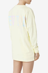Women Tops & T-Shirts | FILA Janet Oversized Long Sleeve Tee 742 TENDER YELLOW