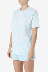 Women Tops & T-Shirts | FILA Michelle Tee 443 CRYSTAL BLUE / TOFU