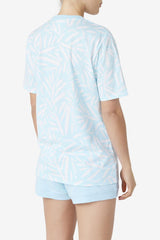 Women Tops & T-Shirts | FILA Michelle Tee 443 CRYSTAL BLUE / TOFU