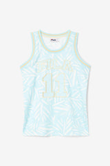 Women Tops & T-Shirts | FILA Quincy Basketball Jersey 443 CRYSTAL BLUE / WHITE PRINT