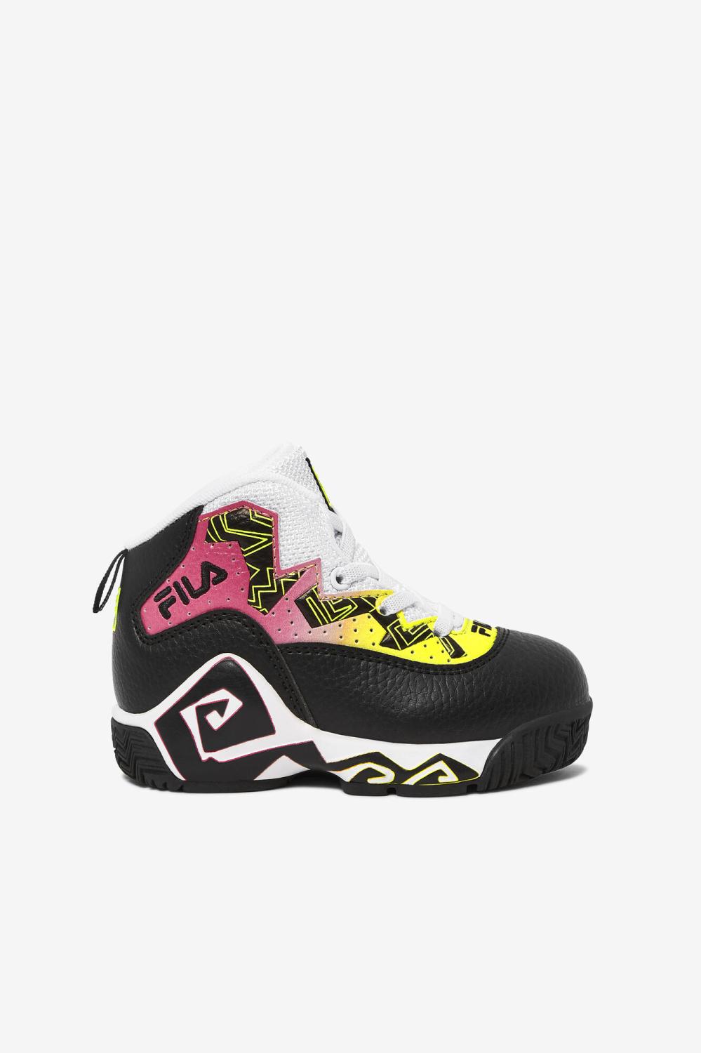 Kids Babies &amp; Toddlers (1-10) | FILA Toddler's Mb 016 BLACK / SAFETY YELLOW / WHITE