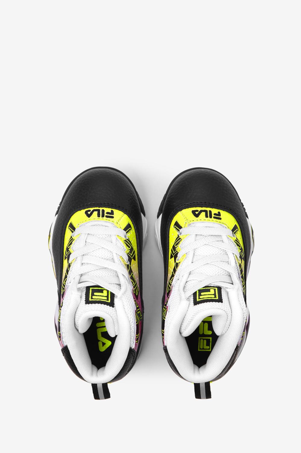 Kids Babies &amp; Toddlers (1-10) | FILA Toddler's Mb 016 BLACK / SAFETY YELLOW / WHITE