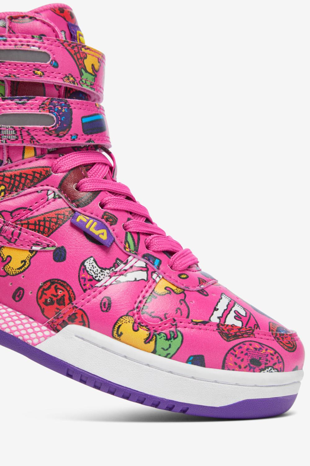 Kids Big Kids (3.5-7) | FILA Big Kids' F-14 694 SUGAR PLUM / ELECTRIC PURPLE / LEMON