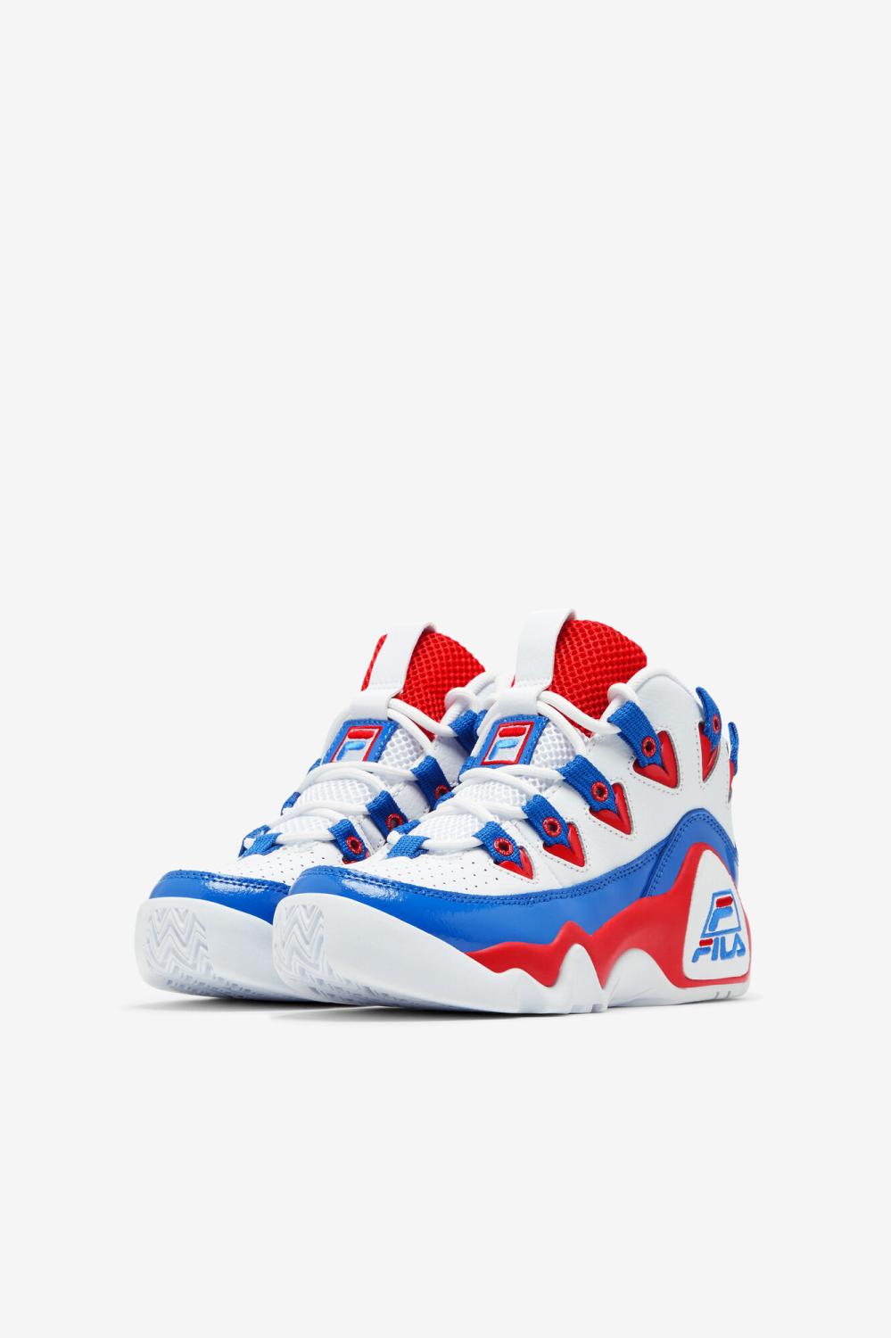 Kids Big Kids (3.5-7) | FILA Big Kids' Grant Hill 1 125 WHITE / RED / PRINCE BLUE