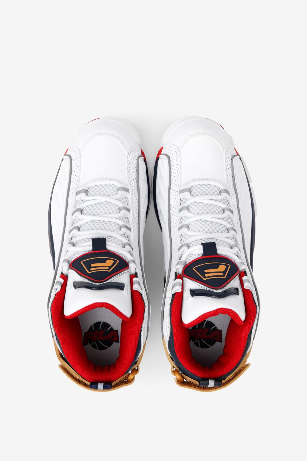 Kids Big Kids (3.5-7) | FILA Big Kids' Grant Hill 2 Game Break 125 WHITE / DRESS BLUES / FILA RED