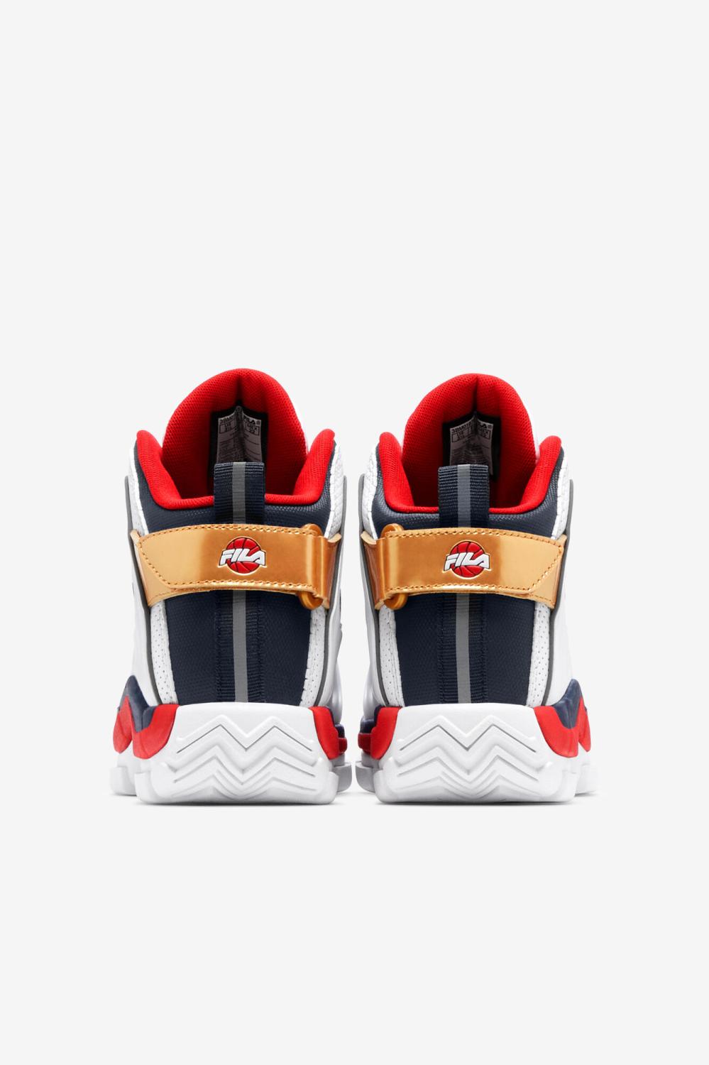 Kids Big Kids (3.5-7) | FILA Big Kids' Grant Hill 2 Game Break 125 WHITE / DRESS BLUES / FILA RED