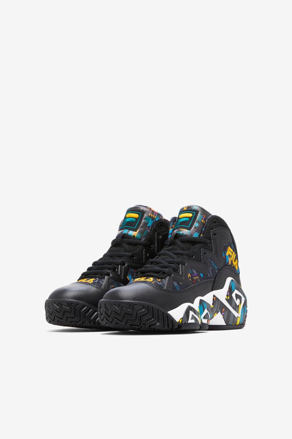 Kids Big Kids (3.5-7) | FILA Big Kids' MB 014 BLACK / JUNE BUG / SAFFRON