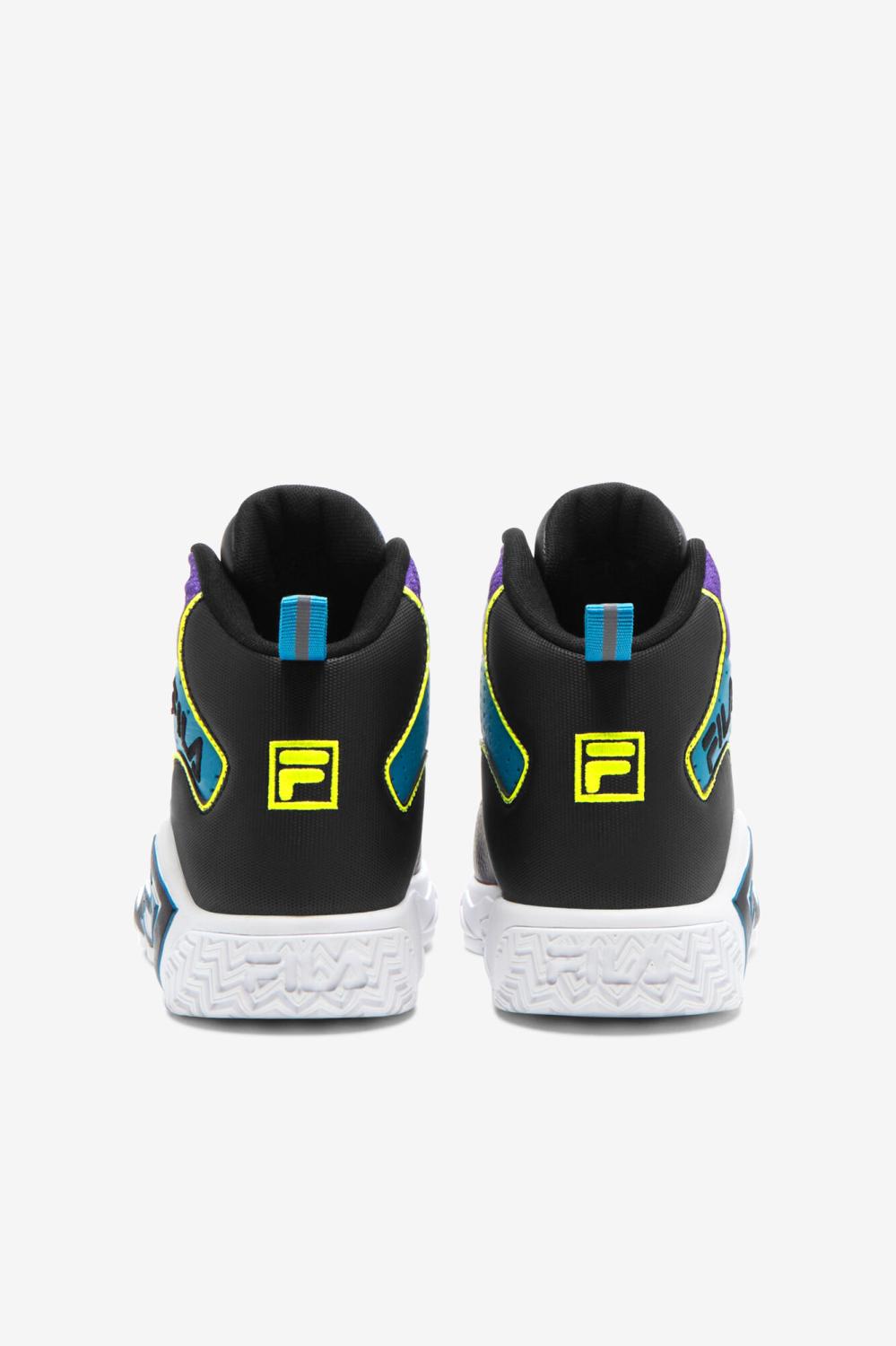 Kids Big Kids (3.5-7) | FILA Big Kids' Mb 043 BLACK / SAFETY YELLOW / ELECTRIC PURPLE