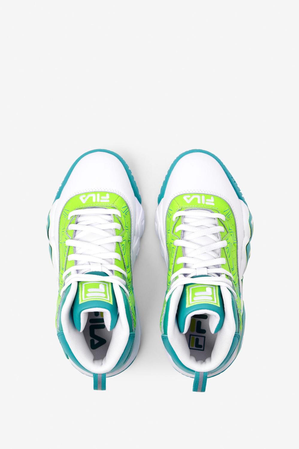 Kids Big Kids (3.5-7) | FILA Big Kids' Mb 142 WHITE / CERAMIC / GREEN GECKO