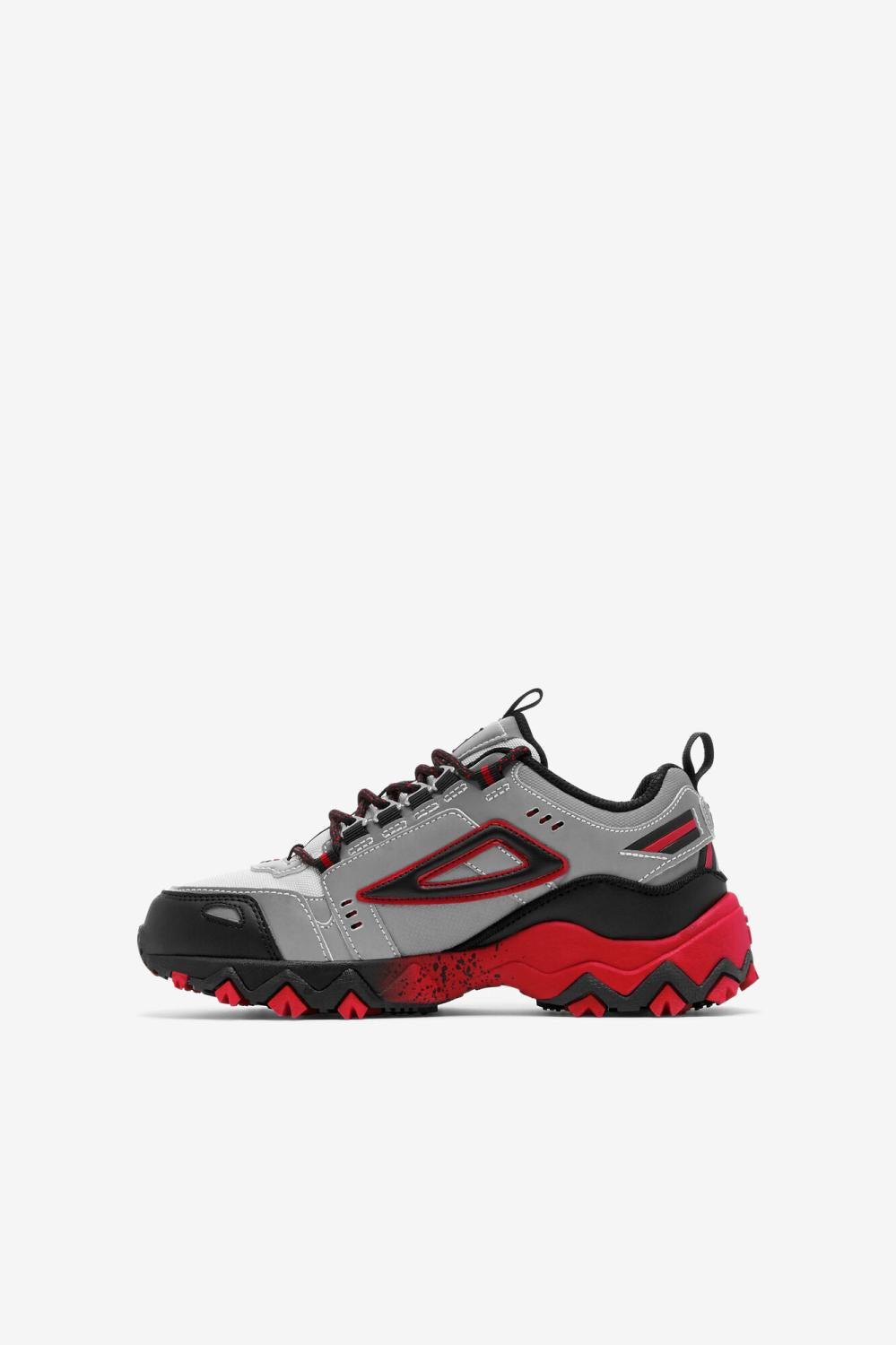 Kids Big Kids (3.5-7) | FILA Big Kids' Oakmont TR 053 METALLIC SILVER / BLACK / FILA RED