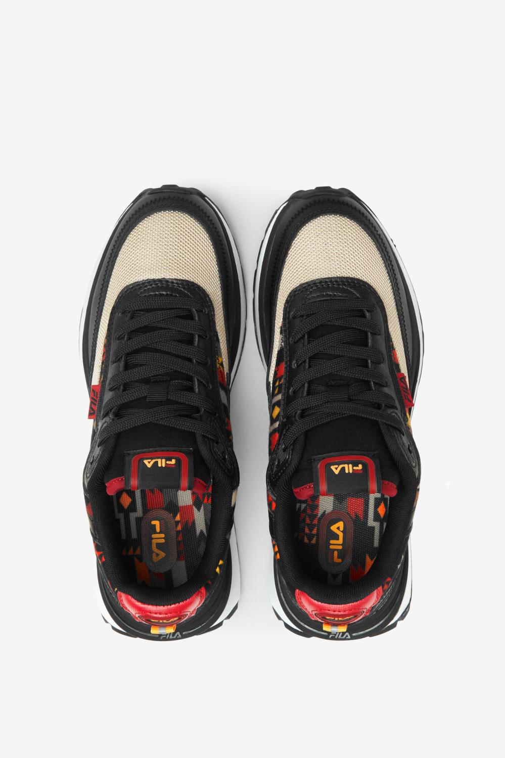 Kids Big Kids (3.5-7) | FILA Big Kids' Renno 003 BLACK / OXFORD TAN / WHITE