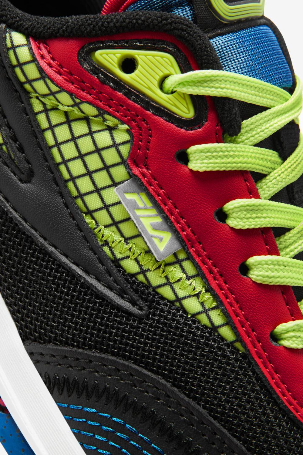 Kids Big Kids (3.5-7) | FILA Big Kids' Renno 027 BLACK / PRINCE BLUE / FILA RED