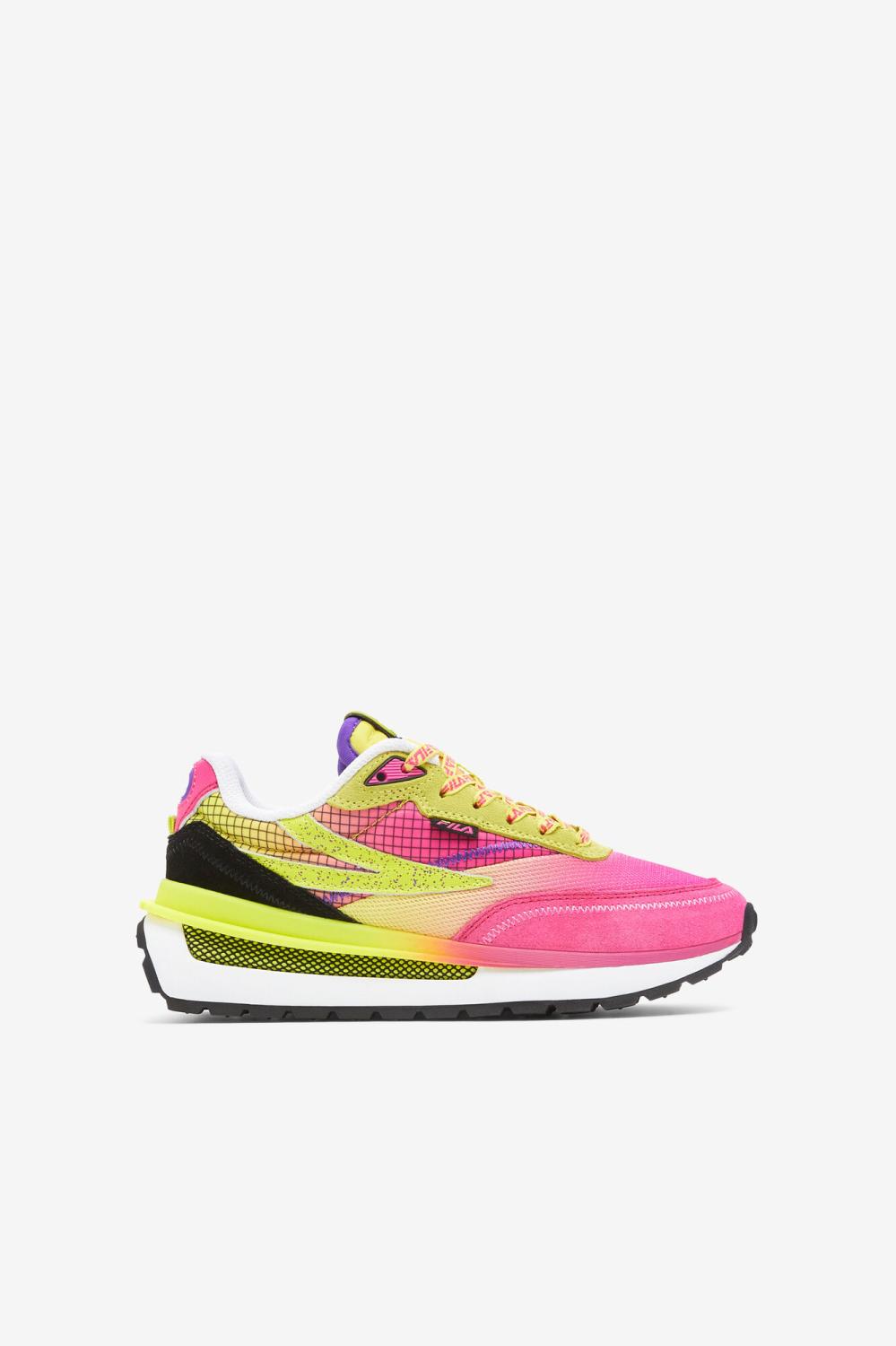Kids Big Kids (3.5-7) | FILA Big Kids' Renno 664 PINK GLO / SULPHUR SPRING / WHITE