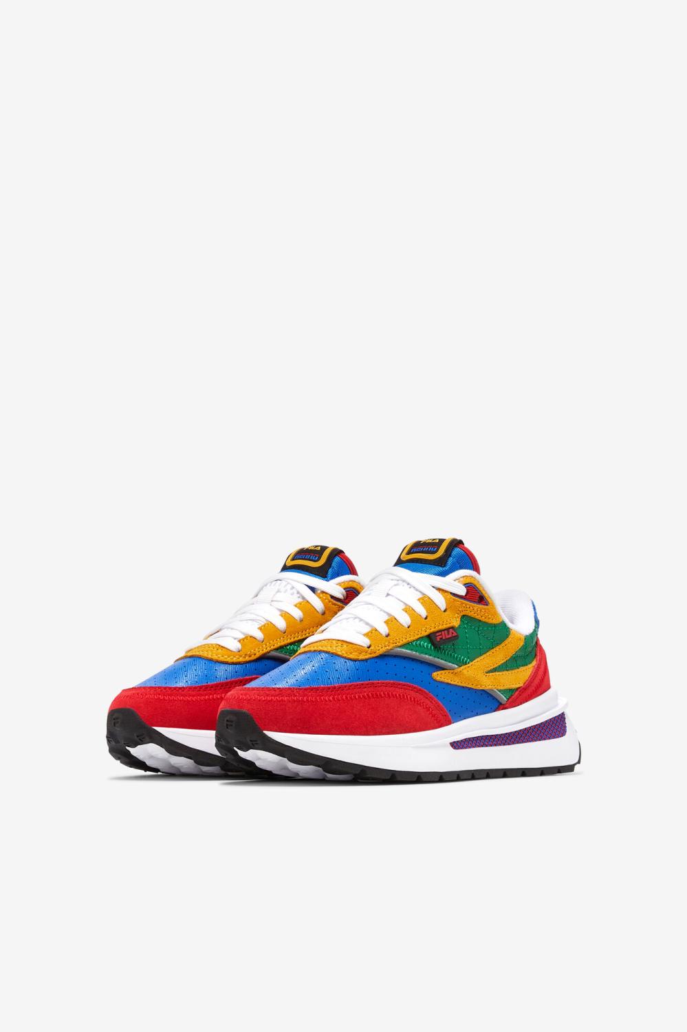 Kids Big Kids (3.5-7) | FILA Big Kids' Renno Premium 434 PRINCE BLUE / FILA RED / AMAZON